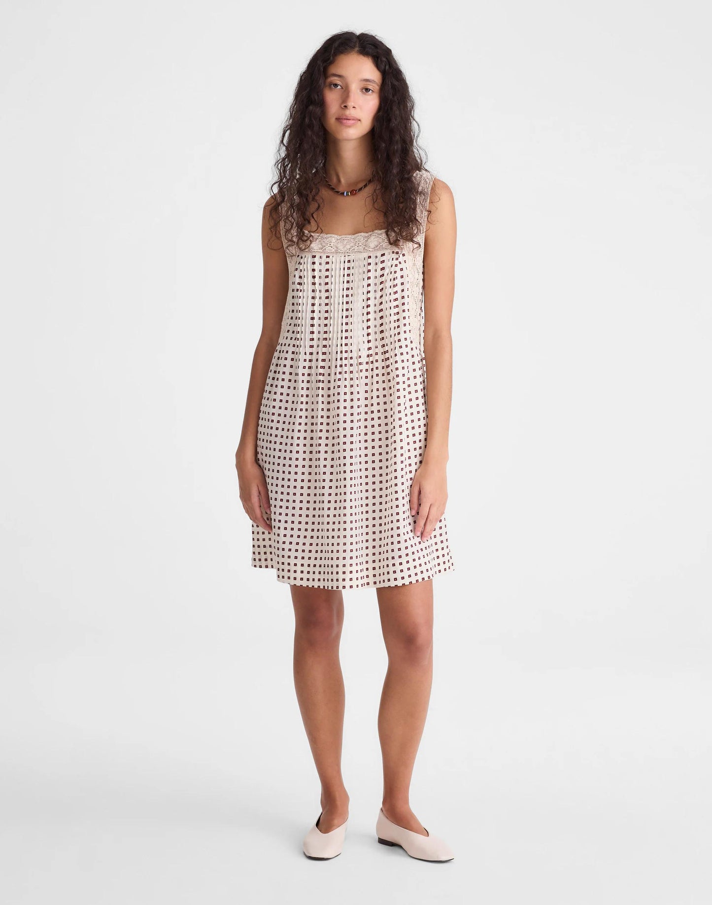 Madewell The Sophie Mini Dress Vintage Ivory