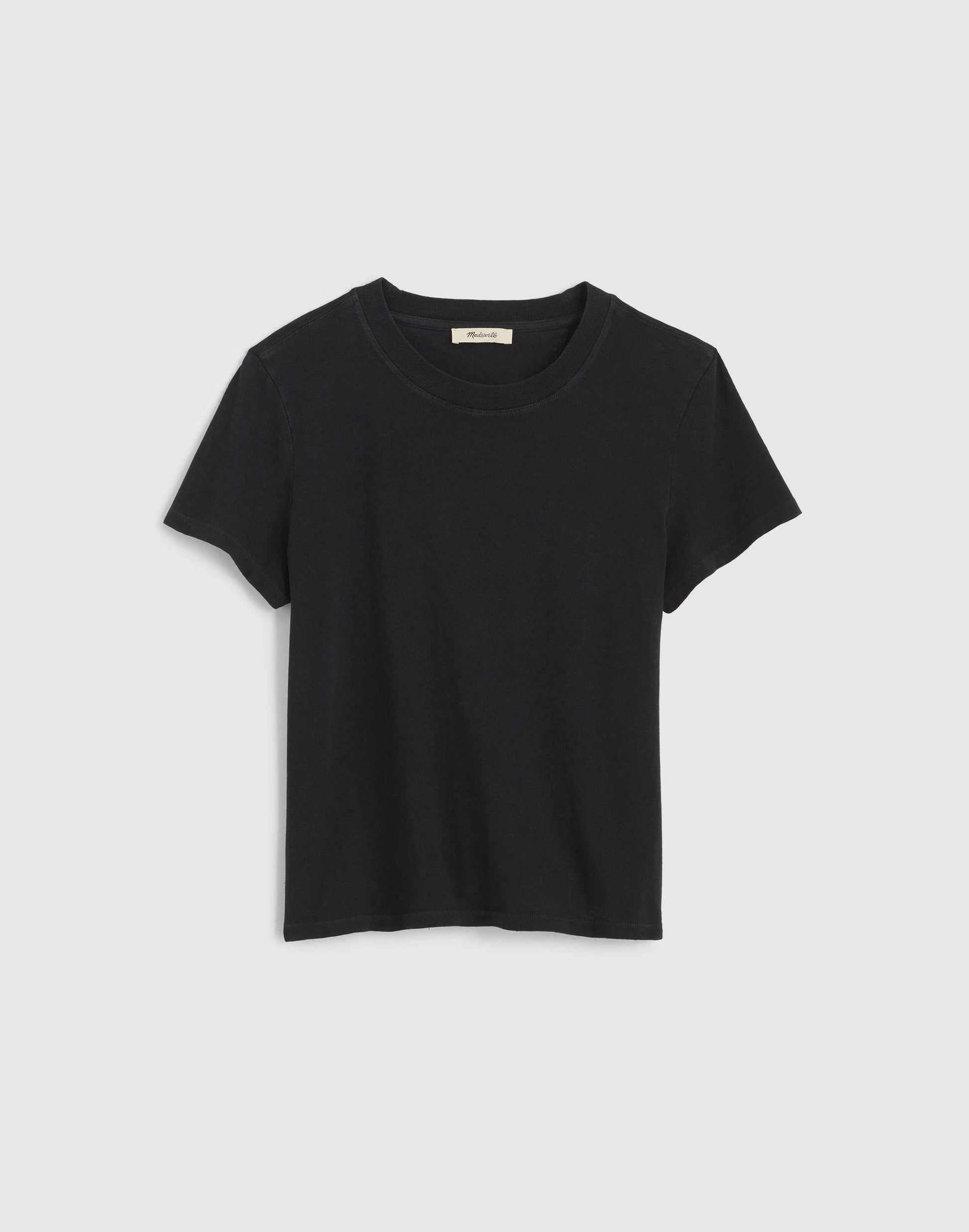 Madewell The Relaxed Tee in Vintage Jersey Black Charcoal