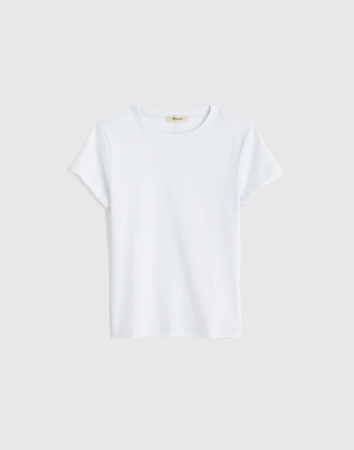 Madewell The '90s Crewneck Tee in Compact Cotton White