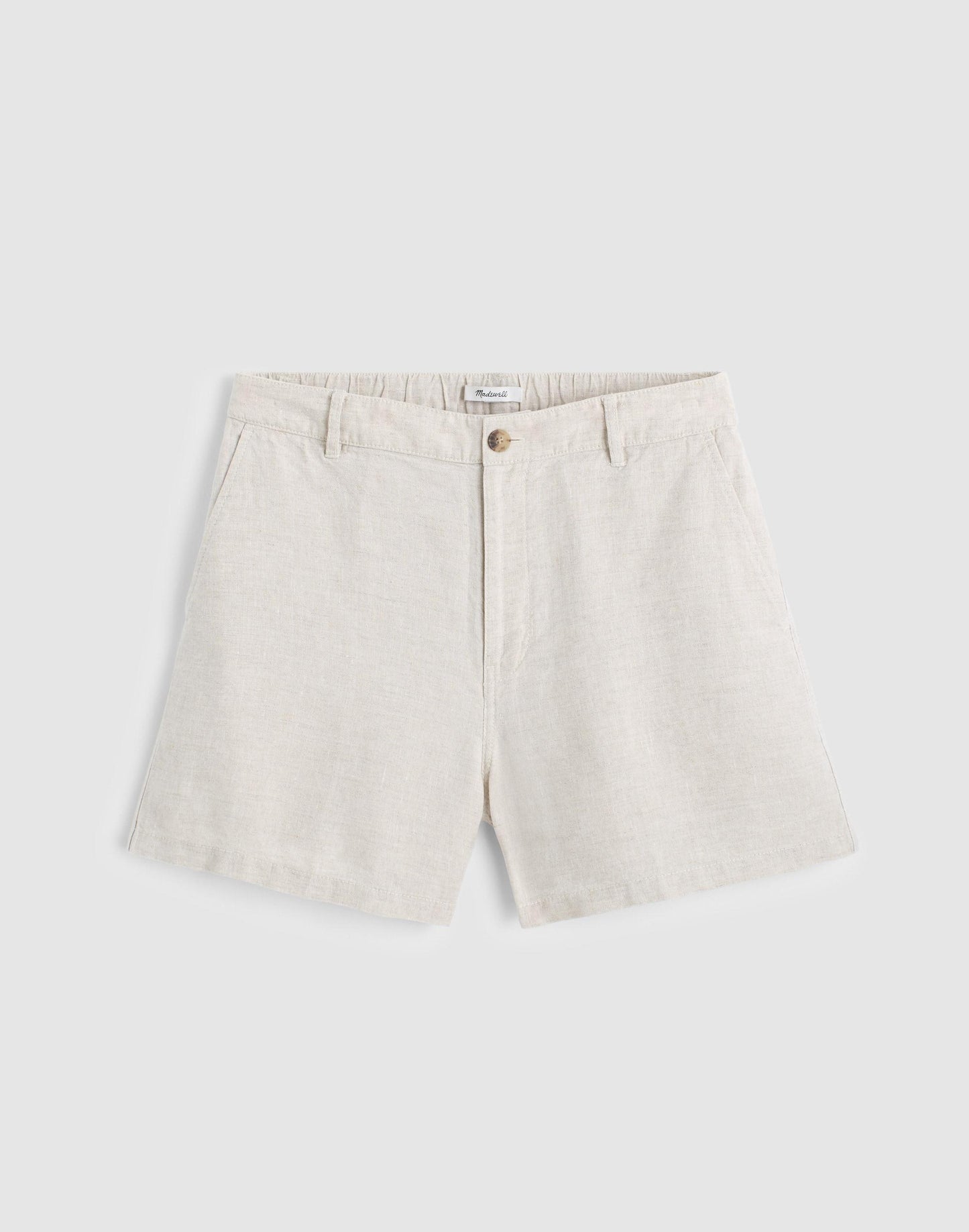 Madewell The Zoe Short in 100% Linen Oat