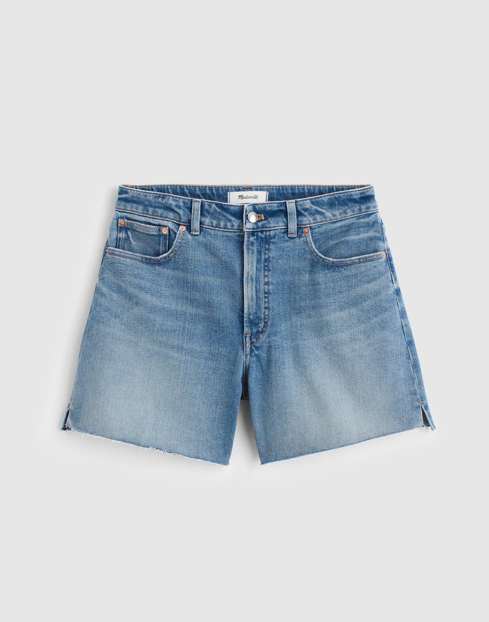 Madewell The Curvy Perfect Vintage Mid-Length Jean Short Midvale Wash
