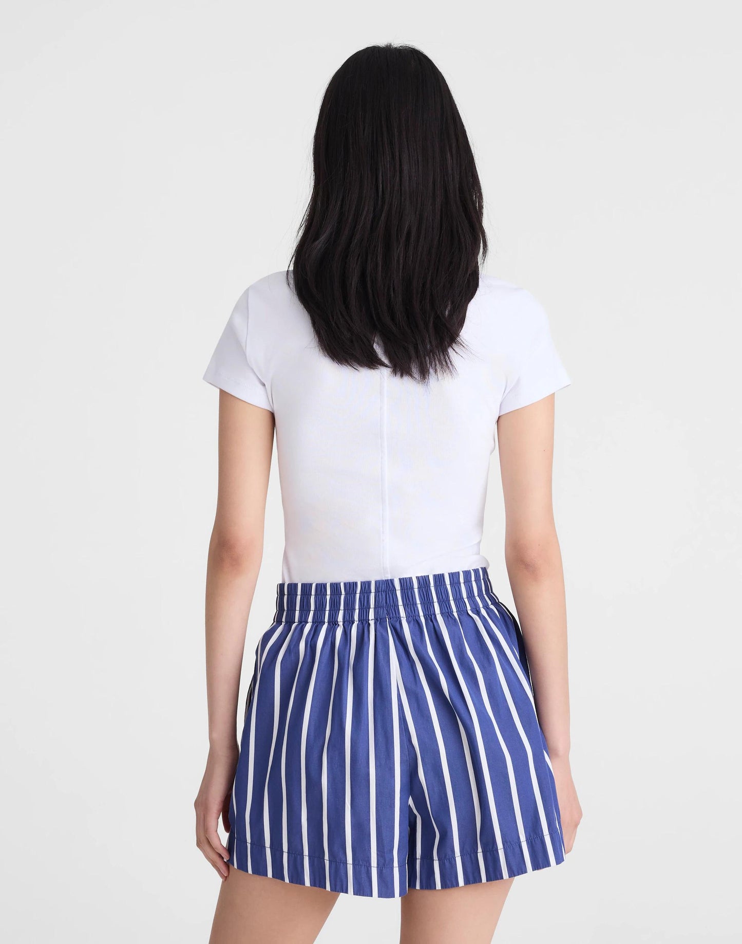 Madewell Pull-On Shorts Cool Navy