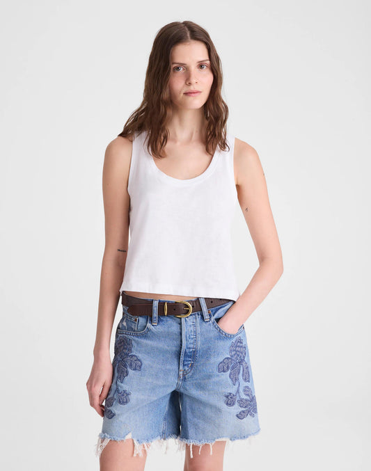 Madewell The Essex Short Worn Mid Indigo