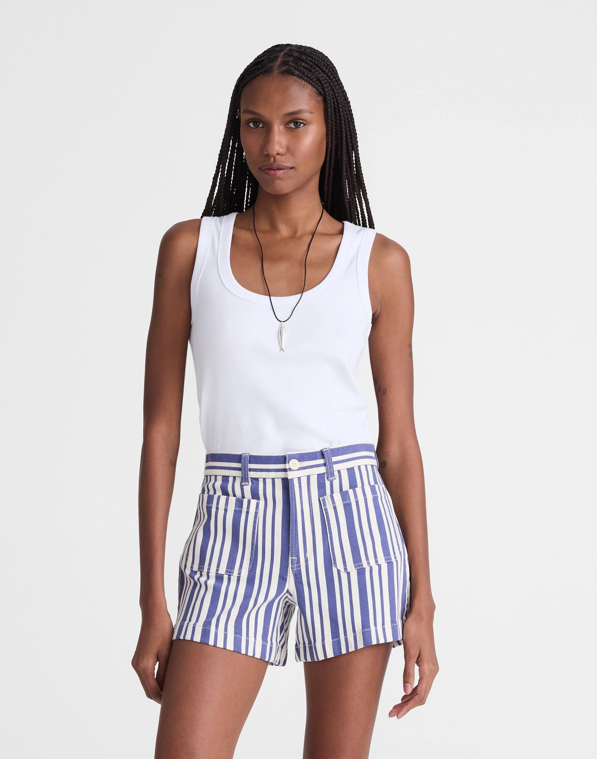 Madewell The Emmy Short Waterfall Stripe