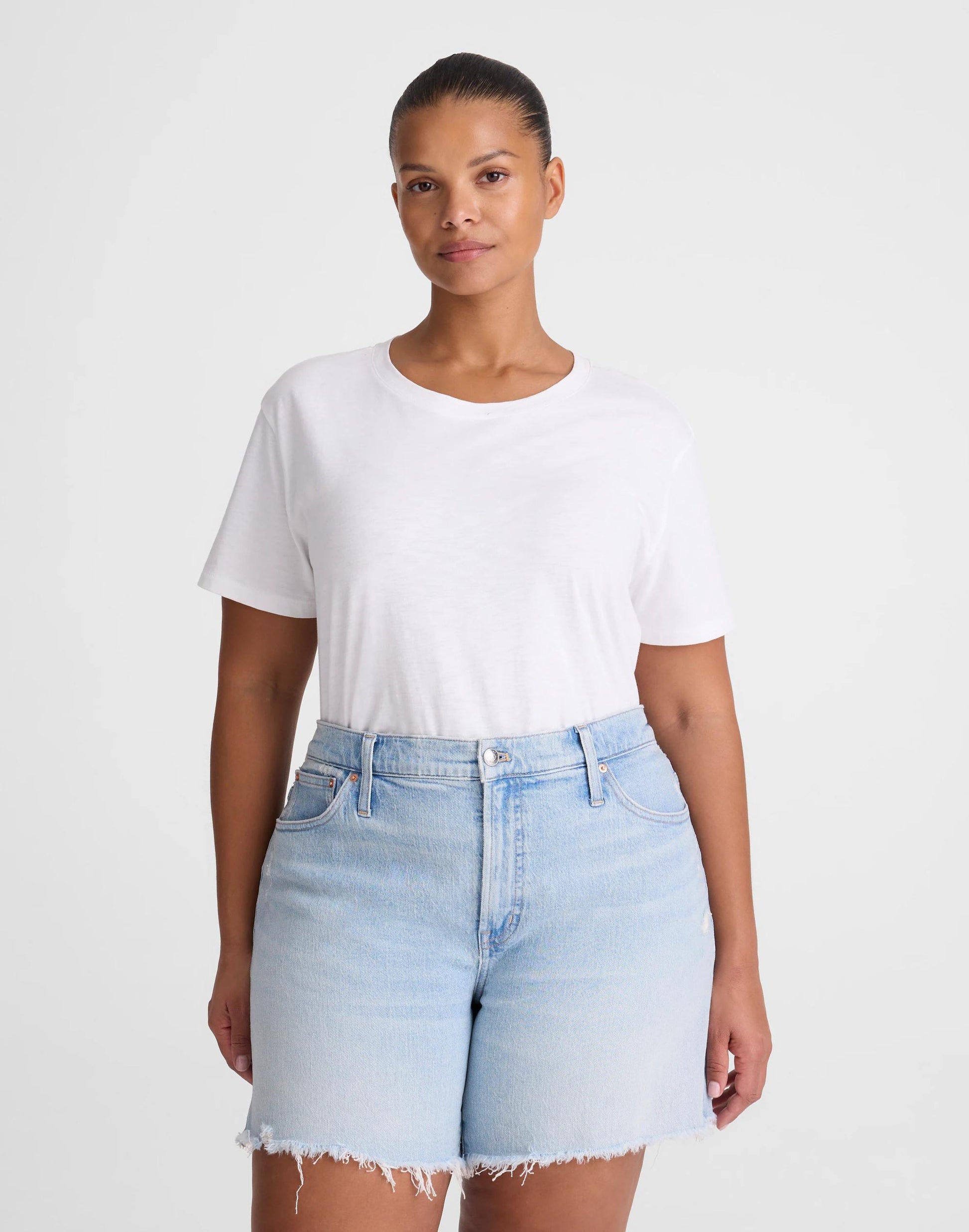 Madewell The Plus Perfect Vintage Mid-Length Short Foster Wash