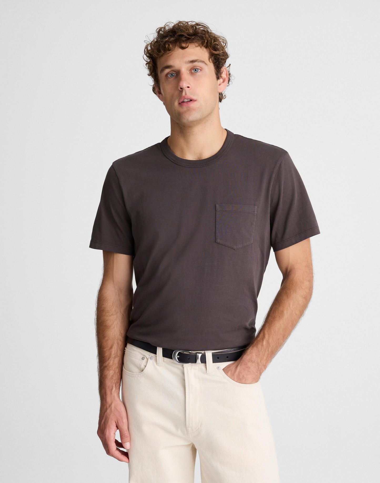 Madewell Allday Pocket Tee Black Coal