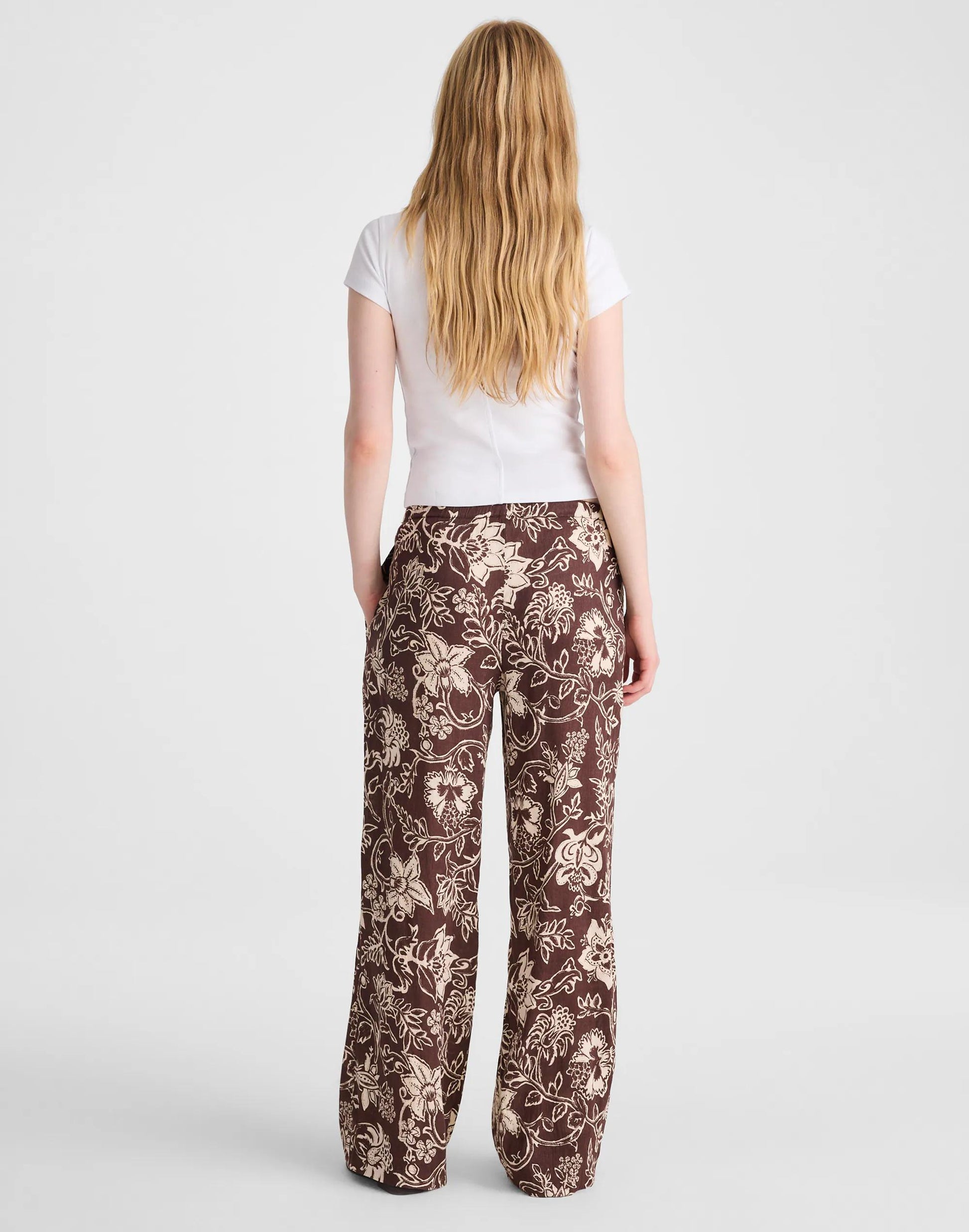 Madewell Pull-On Pants Dark Brown