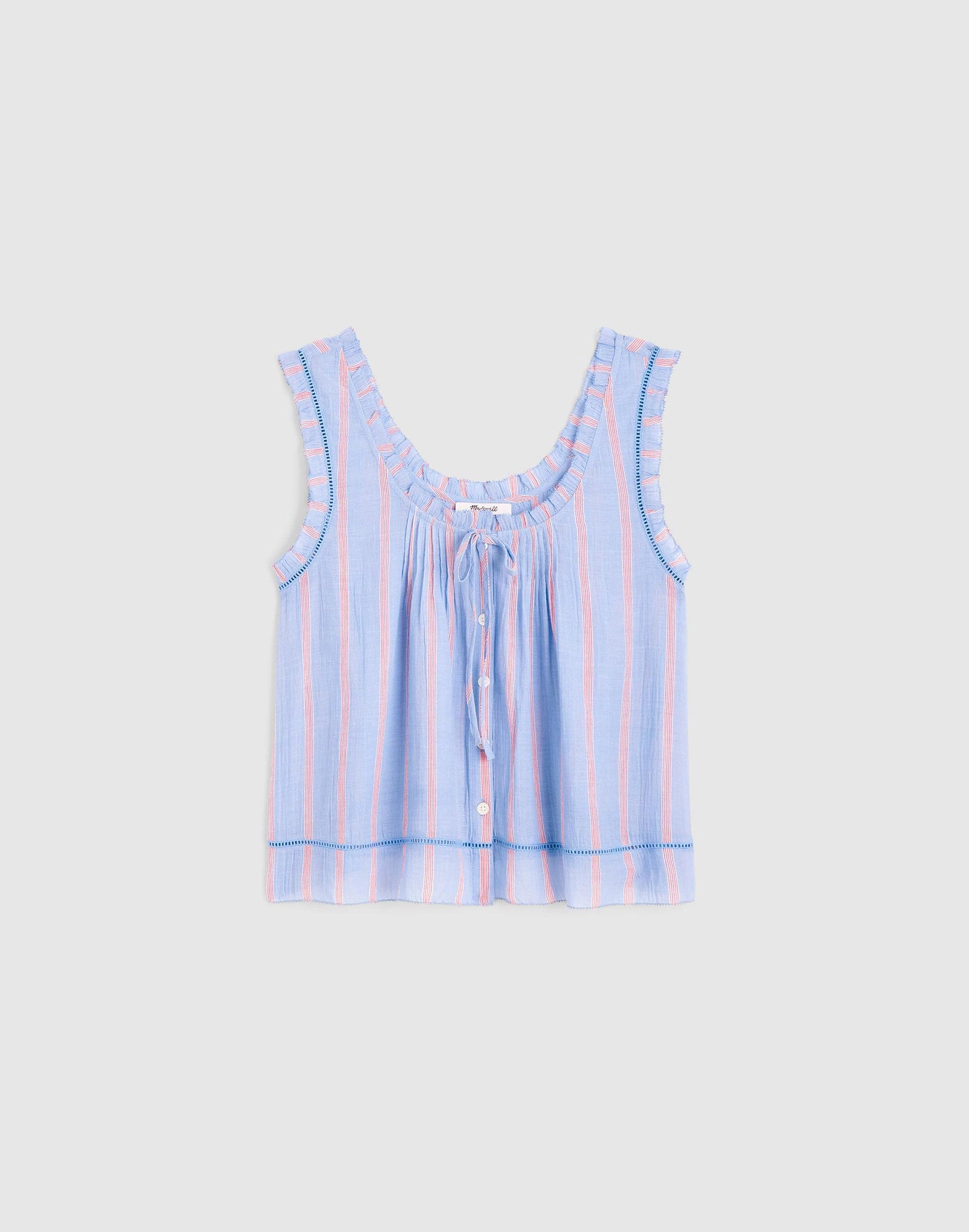 Madewell The Leah Top Calm Blue