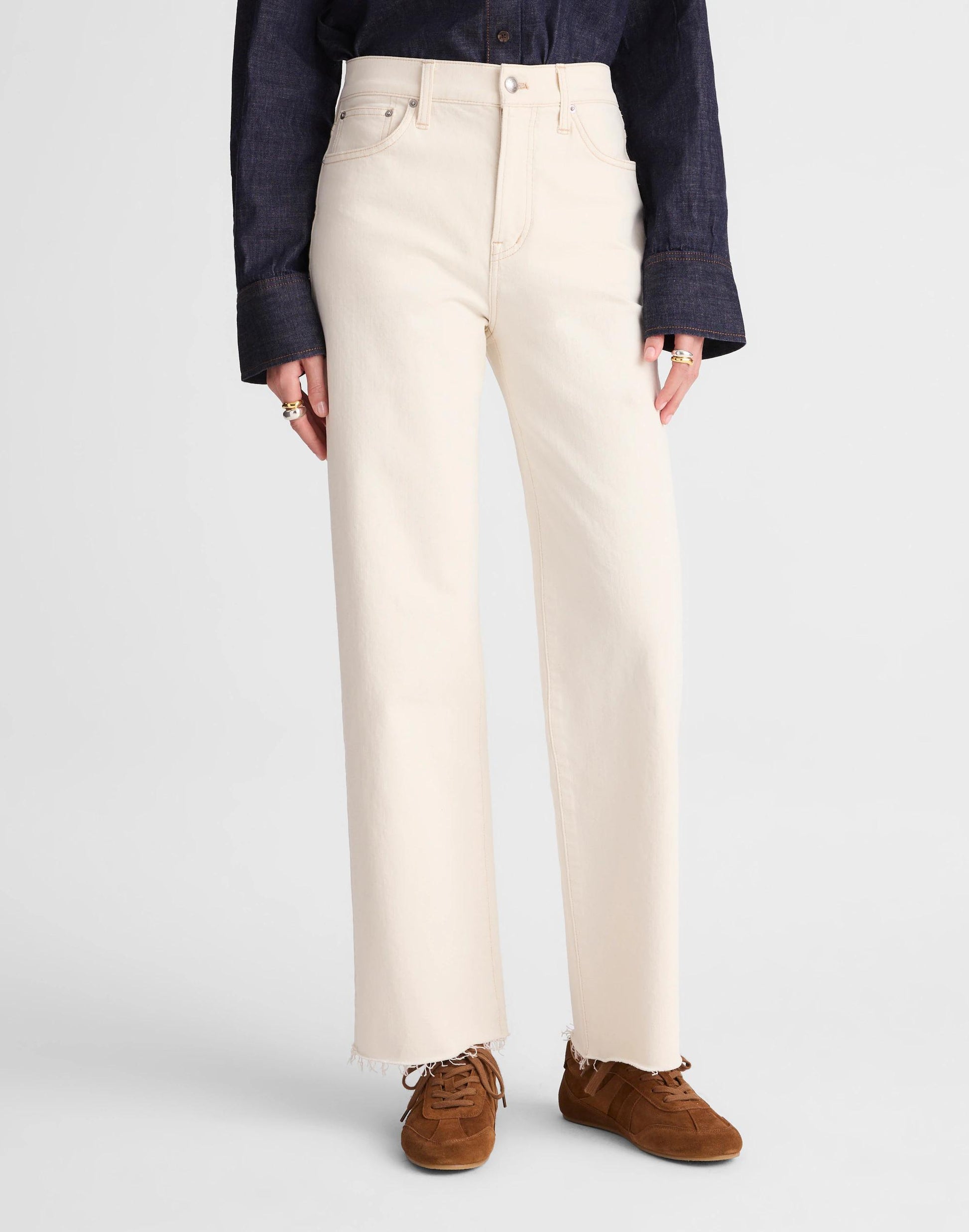 Madewell The Perfect Vintage Wide-Leg Crop Jean Vintage Canvas