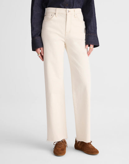 Madewell The Perfect Vintage Wide-Leg Crop Jean Vintage Canvas