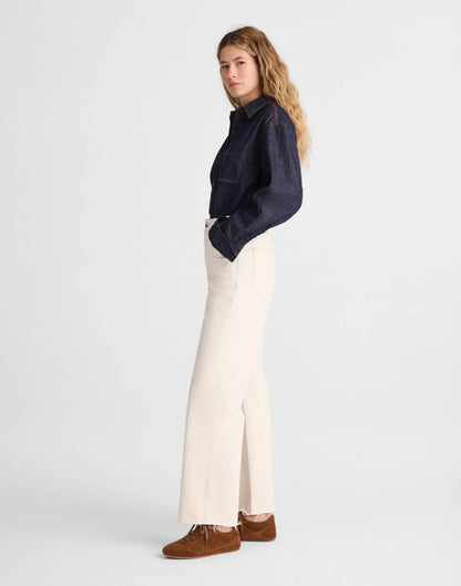 Madewell The Perfect Vintage Wide-Leg Crop Jean Vintage Canvas