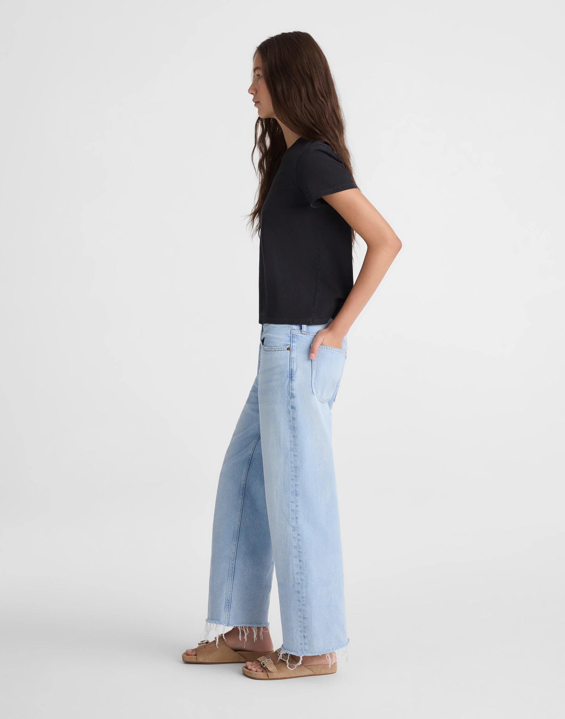 Madewell Low-Slung Baggy Crop Jean Foster Wash
