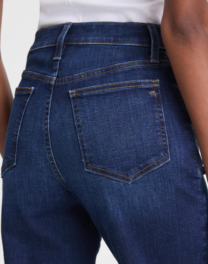 Madewell The Wide-Leg Jean in Super Stretch Denim Deep Ocean Wash
