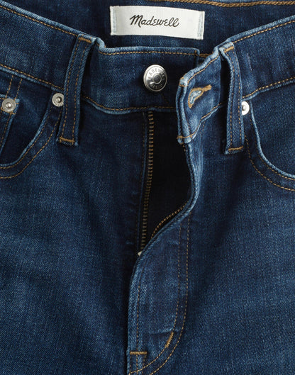 Madewell The Wide-Leg Jean in Super Stretch Denim Deep Ocean Wash