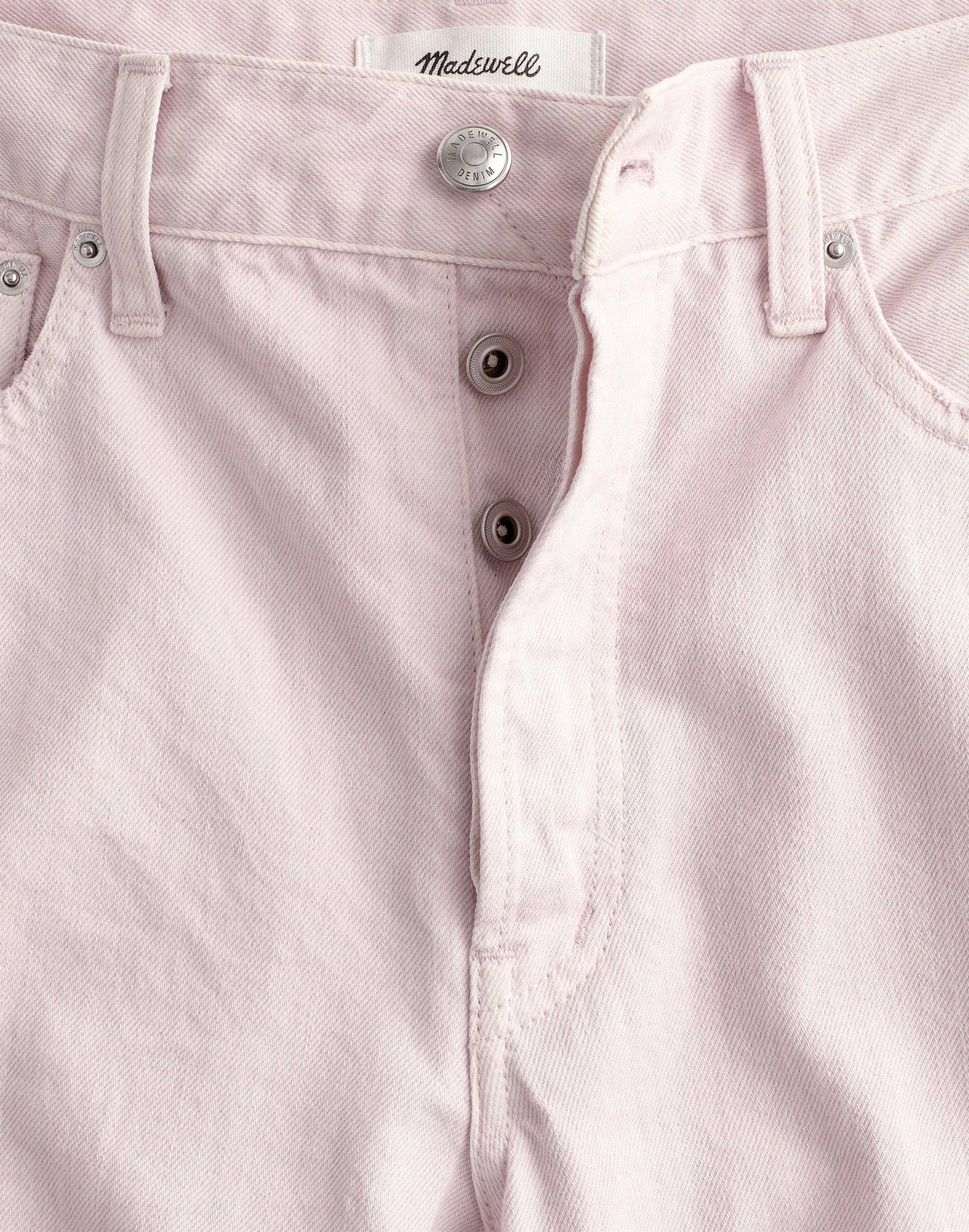 Madewell Low-Slung Baggy Crop Jean Marble Lilac