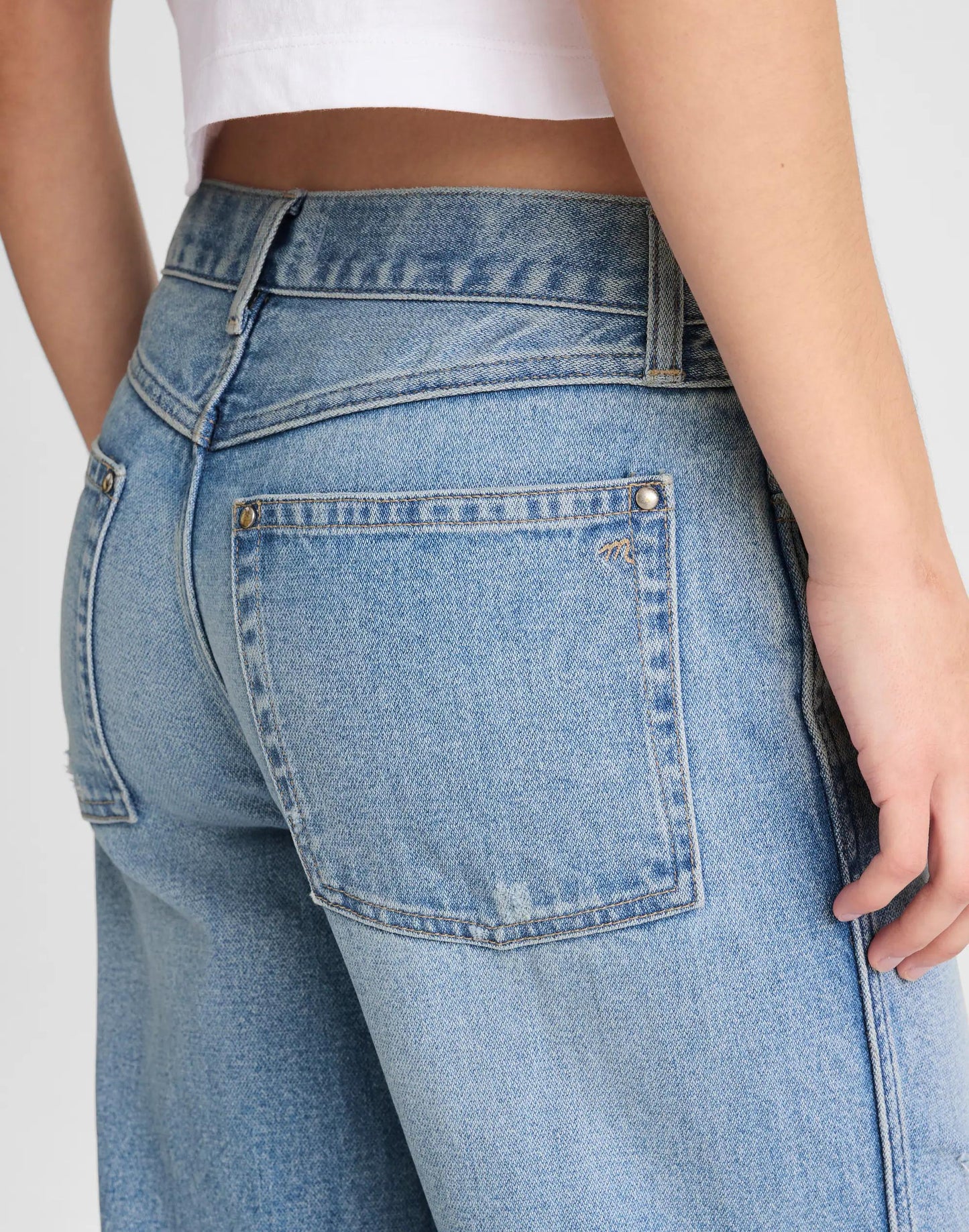 Madewell Low-Slung Baggy Crop Jean Larson Wash