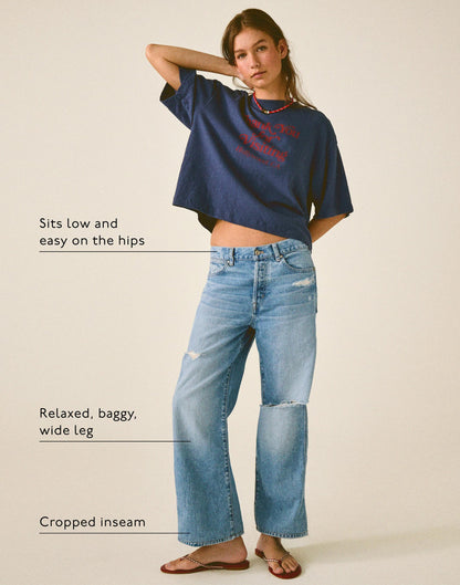 Madewell Low-Slung Baggy Crop Jean Larson Wash