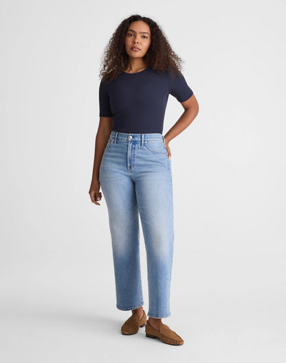 Madewell The Curvy Perfect Vintage Wide-Leg Crop Jean Raebrook Wash