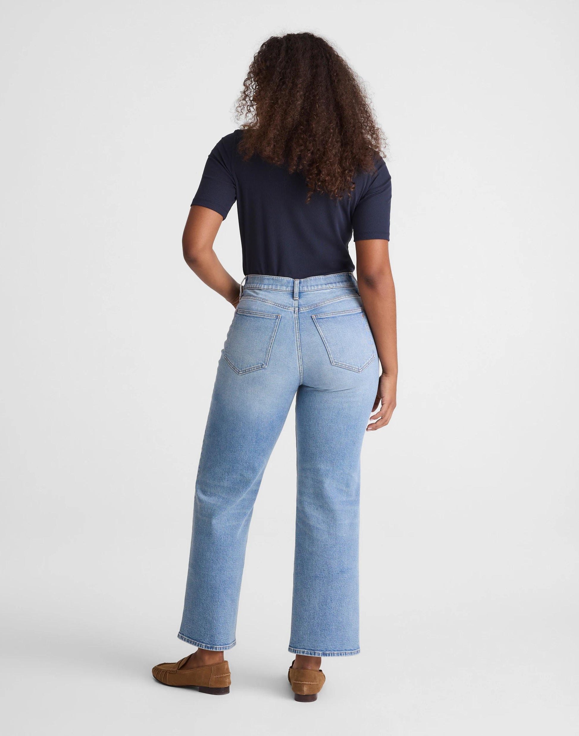 Madewell The Curvy Perfect Vintage Wide-Leg Crop Jean Raebrook Wash