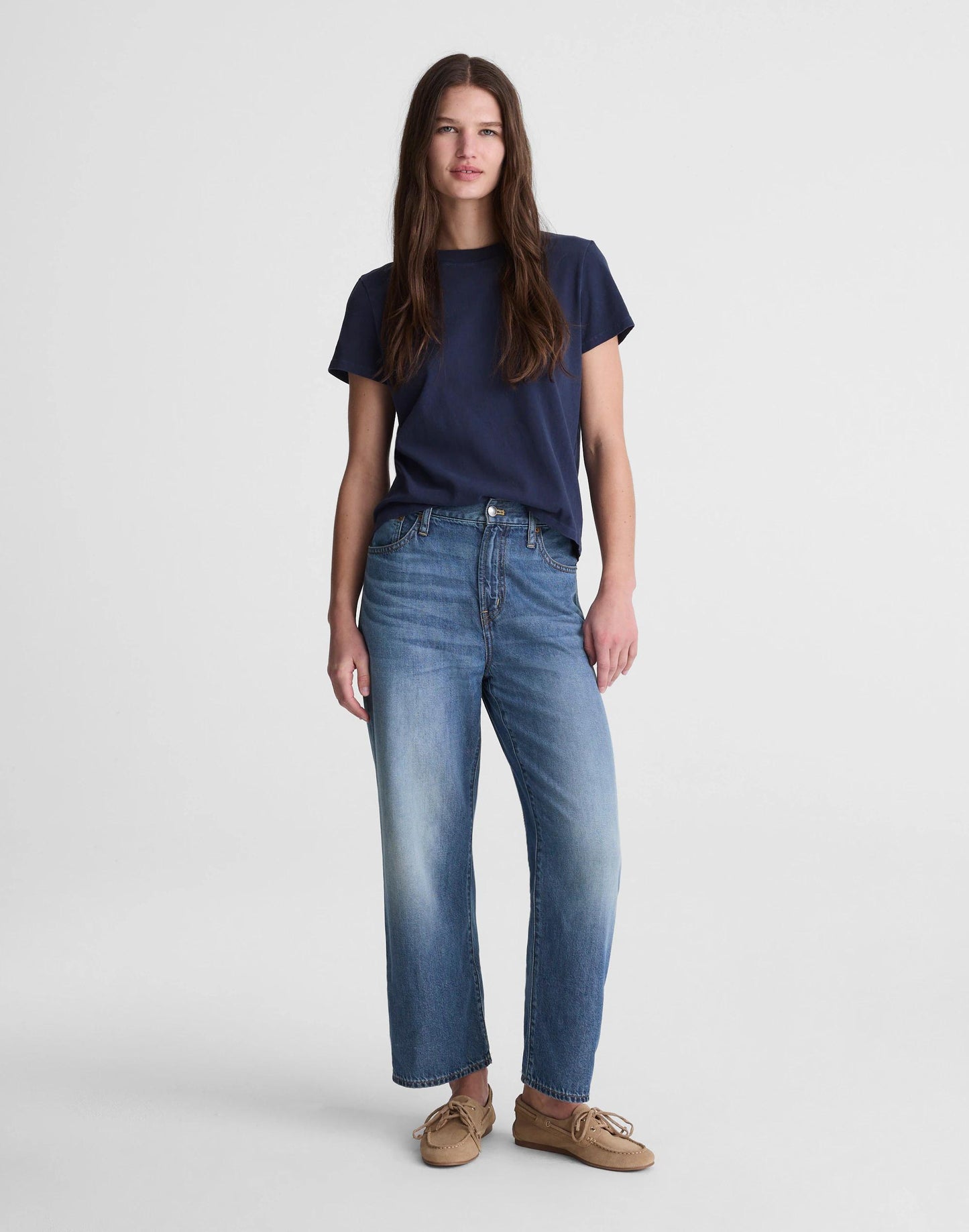 Madewell The Perfect Vintage Wide-Leg Crop Jean in Airy Denim Solstice Wash