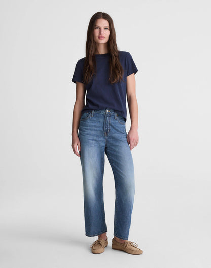Madewell The Perfect Vintage Wide-Leg Crop Jean in Airy Denim Solstice Wash