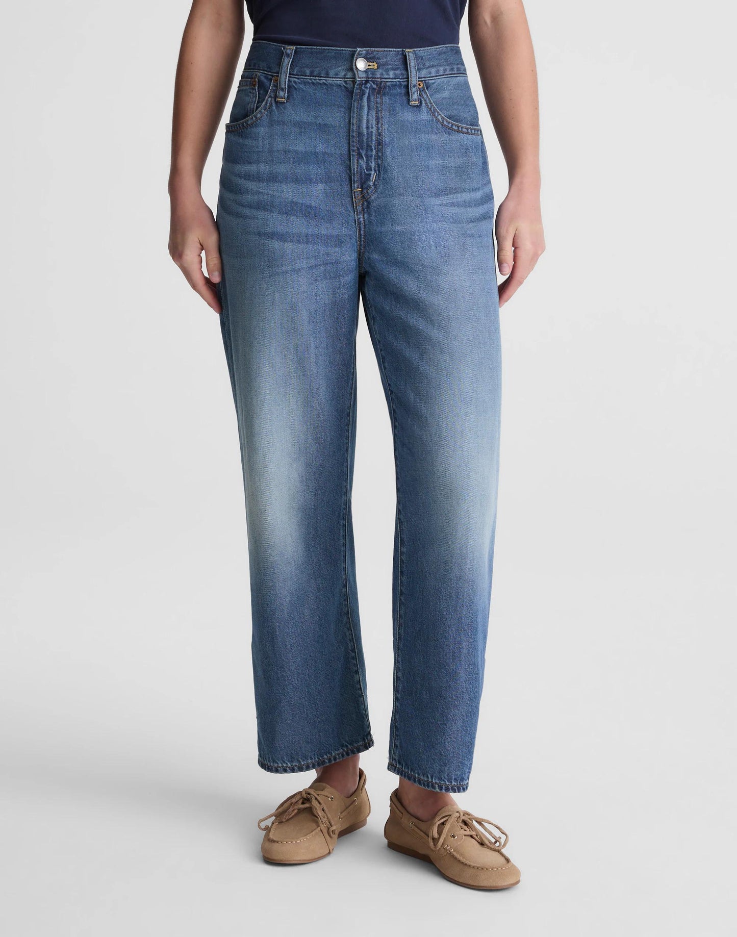 Madewell The Perfect Vintage Wide-Leg Crop Jean in Airy Denim Solstice Wash