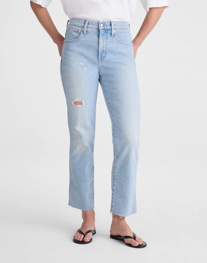 Madewell The Longline Straight Crop Jean Foster Wash