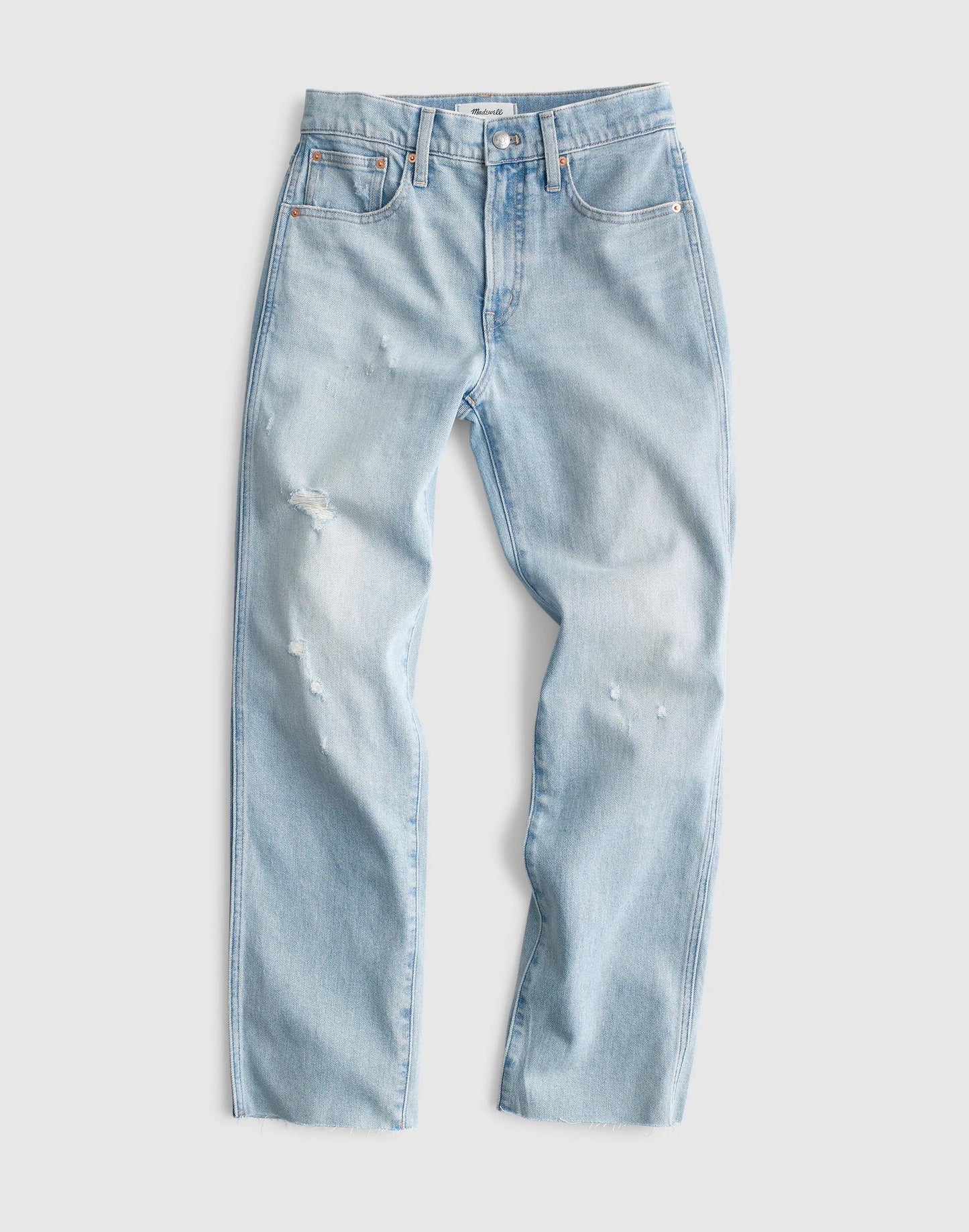 Madewell The Longline Straight Crop Jean Foster Wash