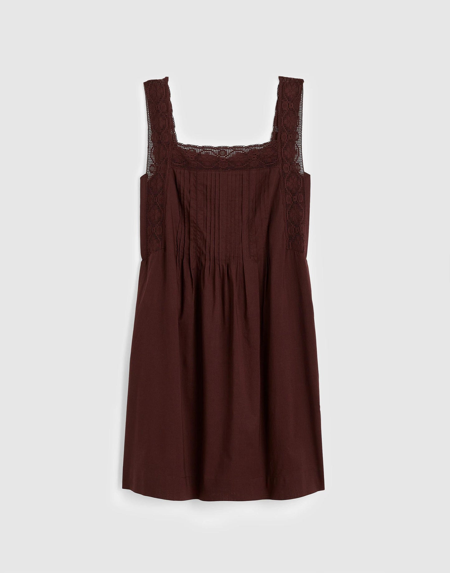 Madewell The Sophie Mini Dress Burnt Cocoa