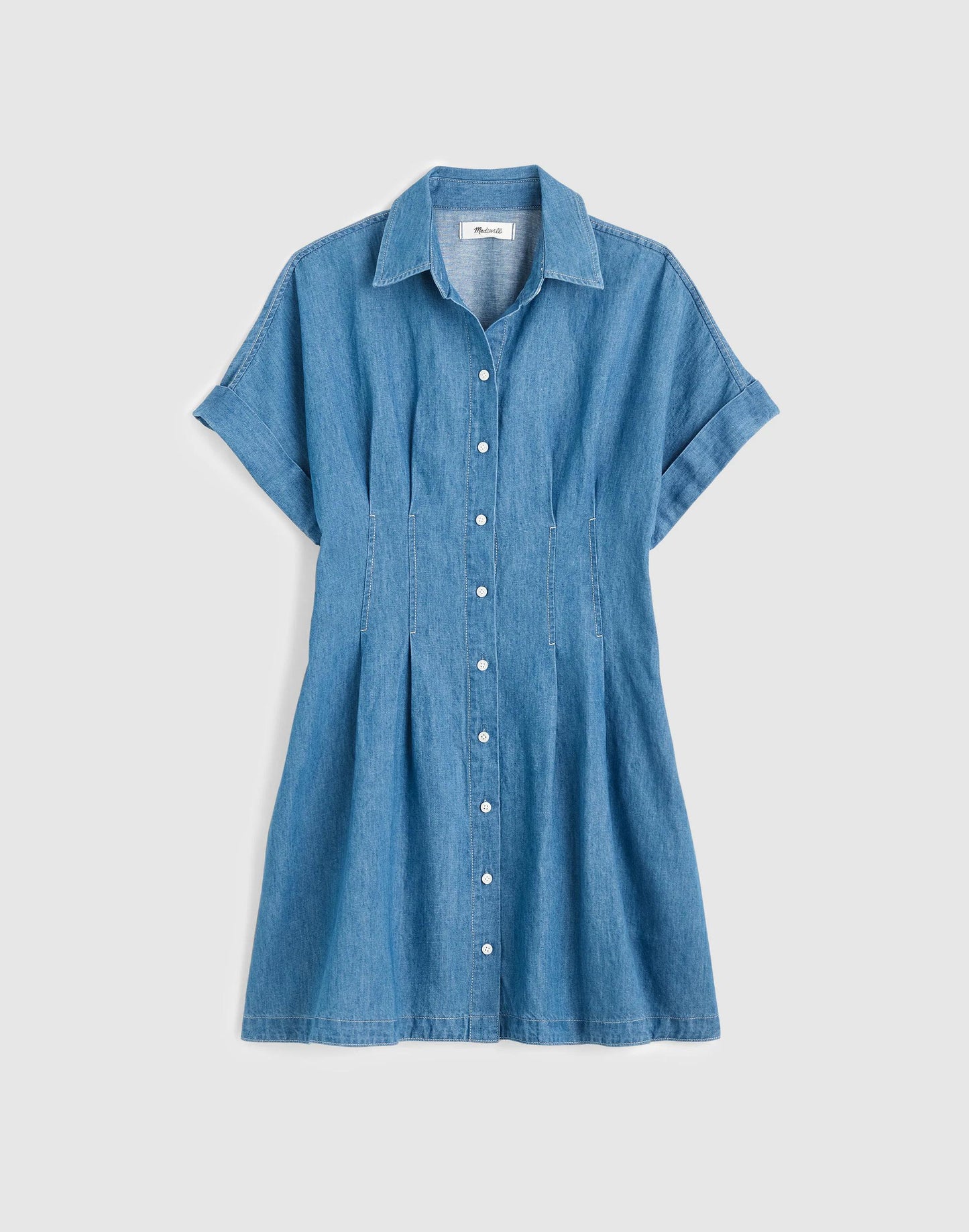 Madewell The Perry Denim Shirtdress Seaside Wash