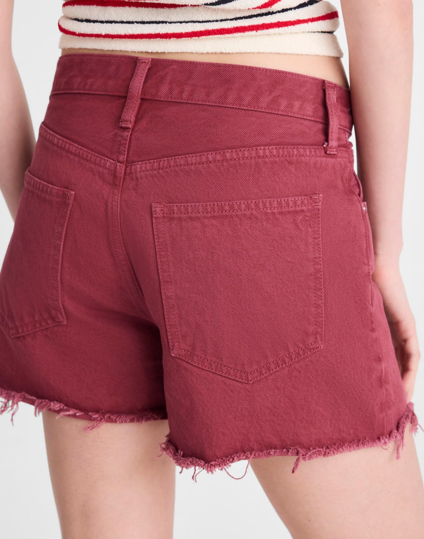 Madewell The Essex Baggy Short Dusty Merlot