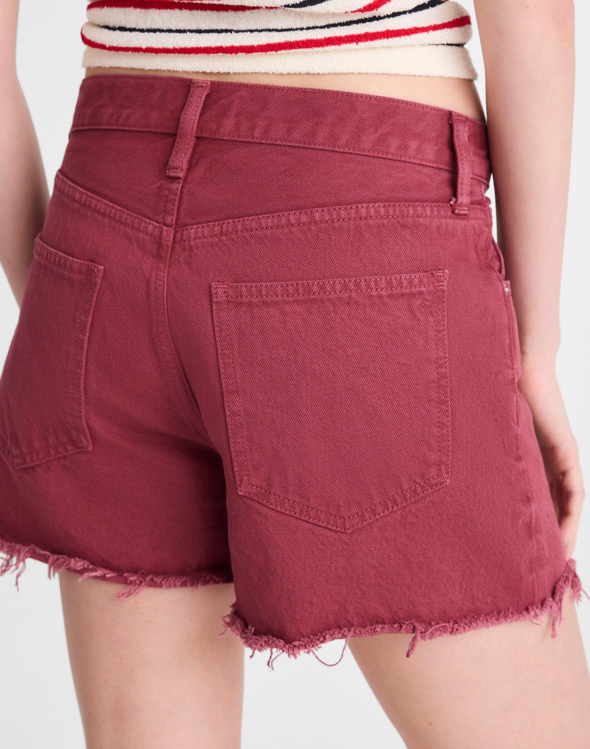 Madewell The Essex Baggy Short Dusty Merlot