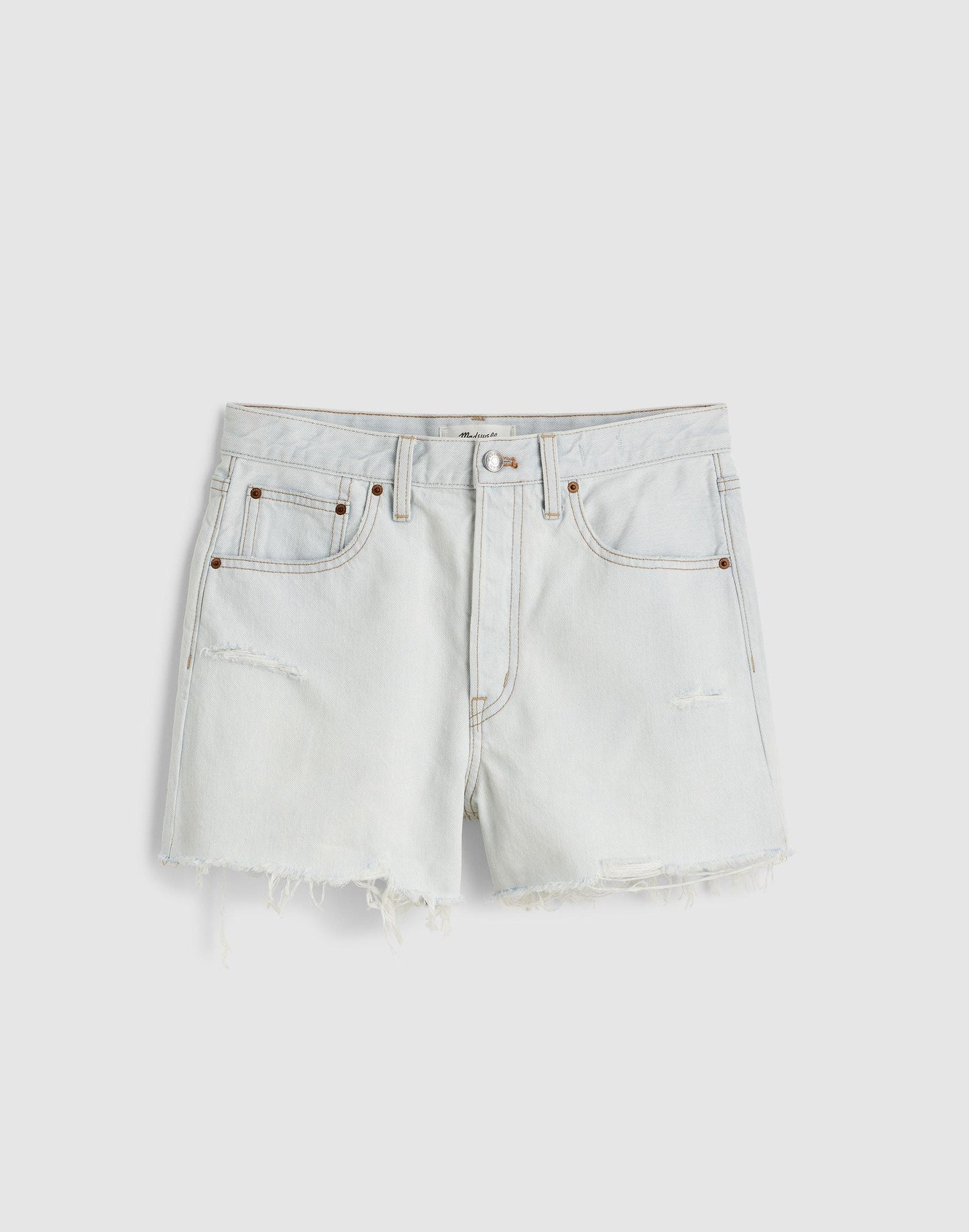 Madewell The Essex Baggy Short Extracted Sky Wash