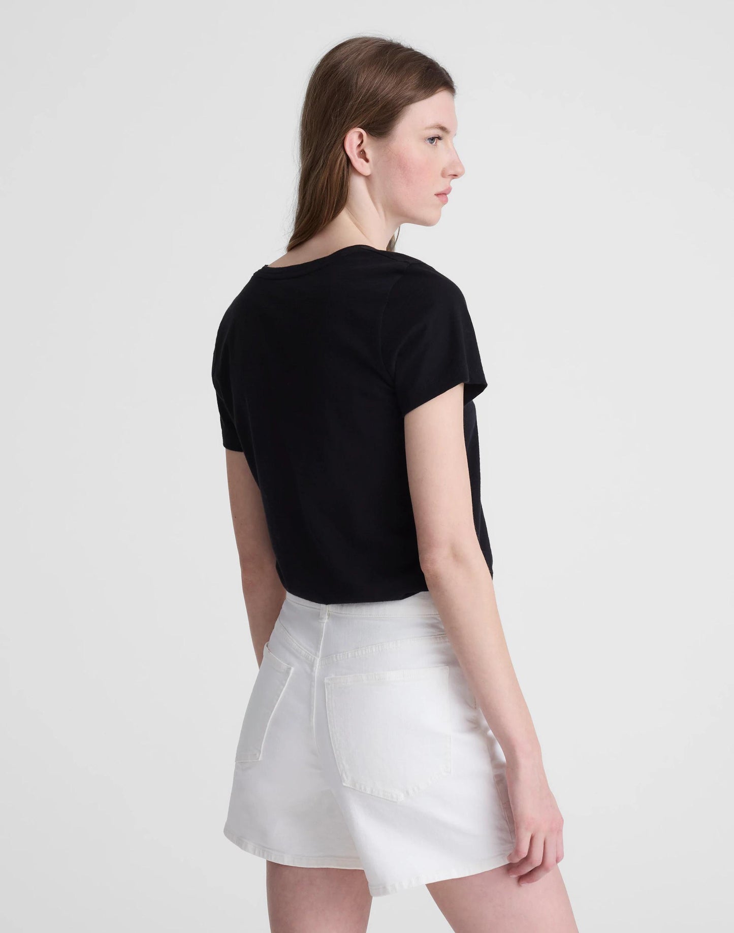 Madewell The Perfect Vintage Mid-Length Jean Short Tile White