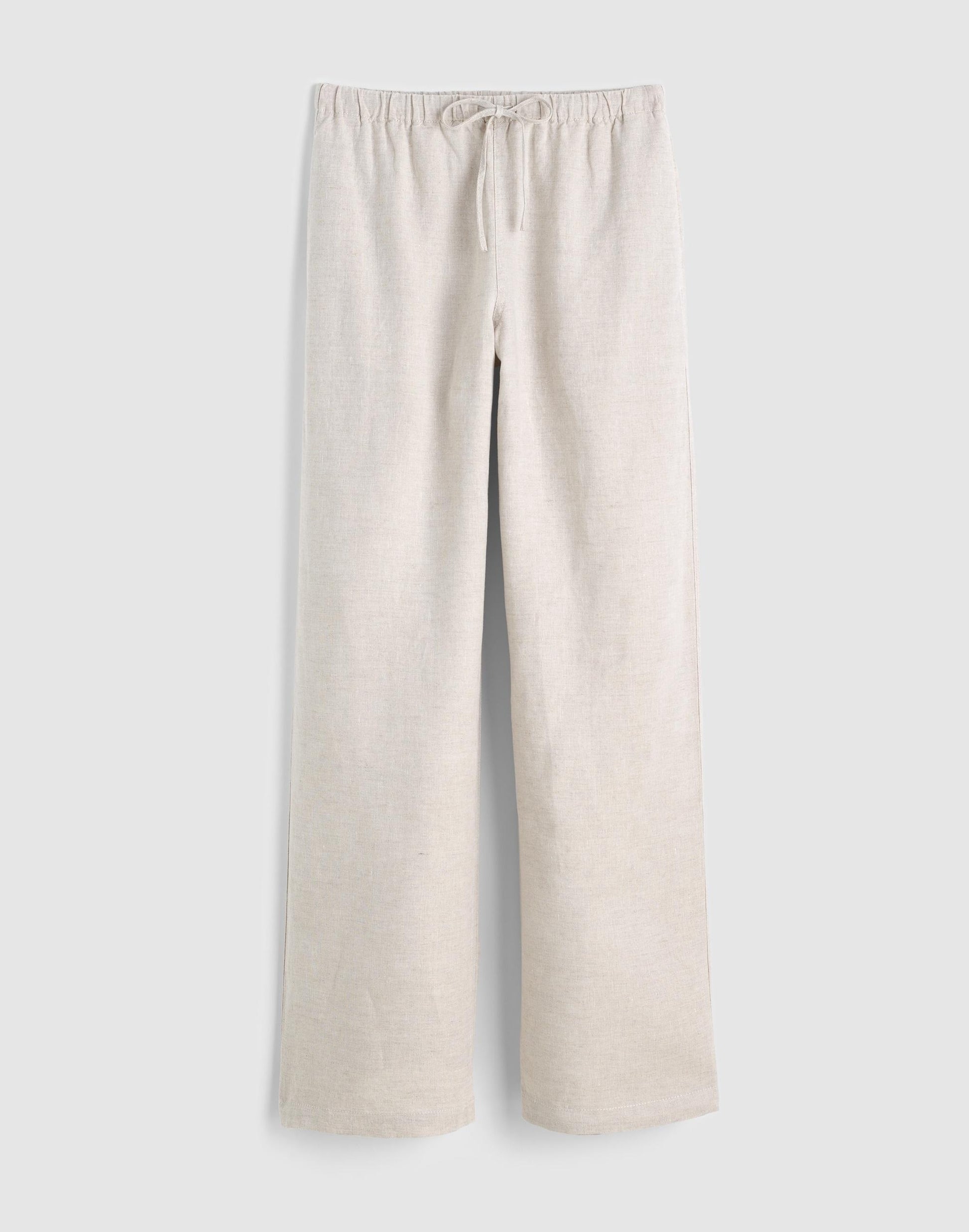 Madewell Pull-On Pants in 100% Linen Oat
