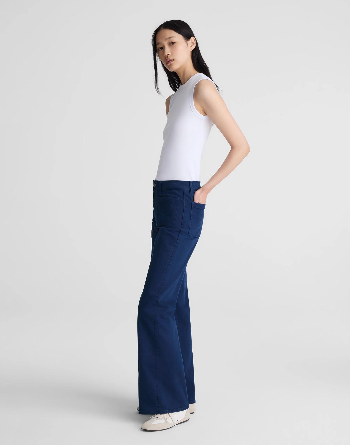 Madewell The Emmy Wide-Leg Pant Classic Indigo
