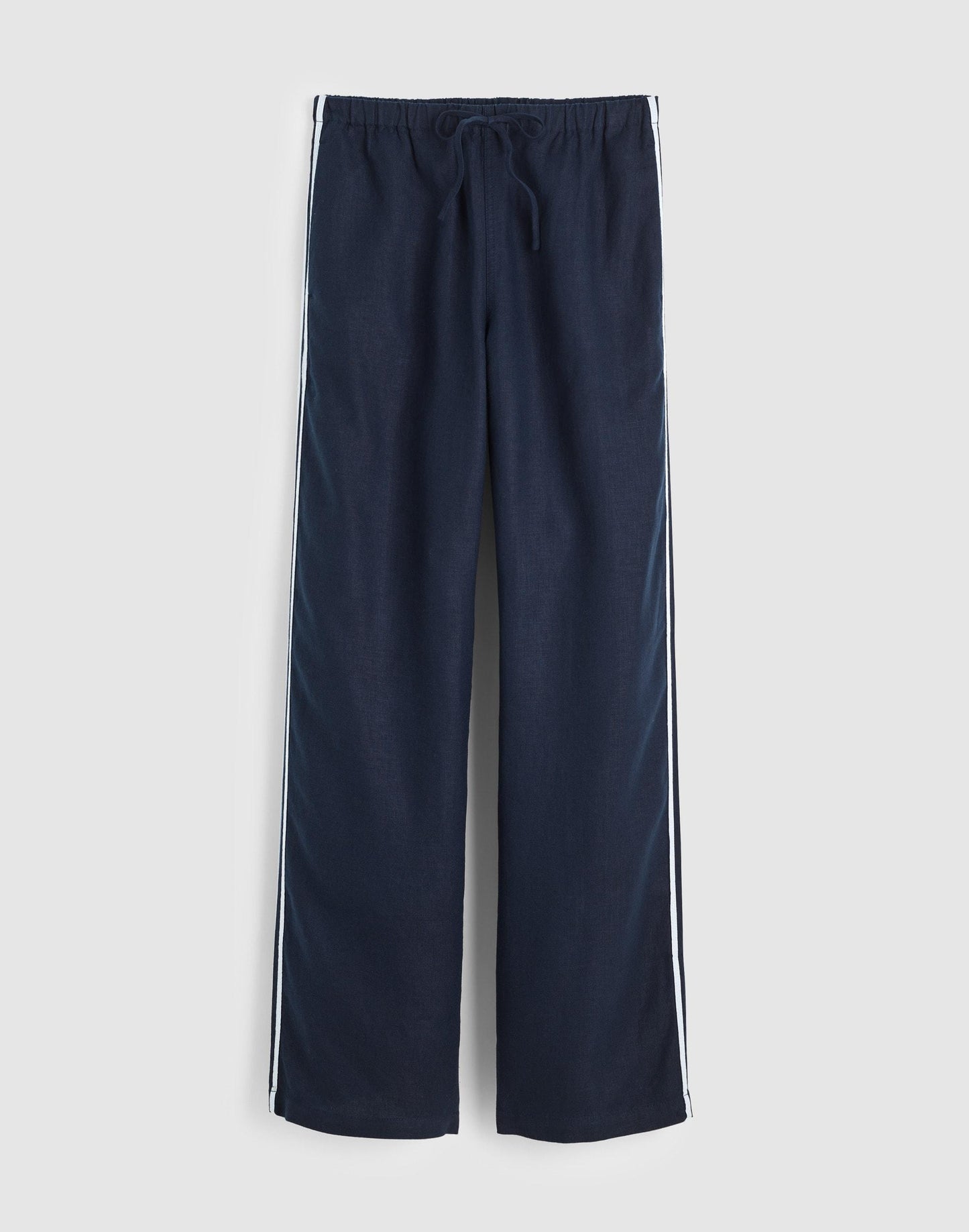 Madewell Pull-On Pants in 100% Linen Classic Navy