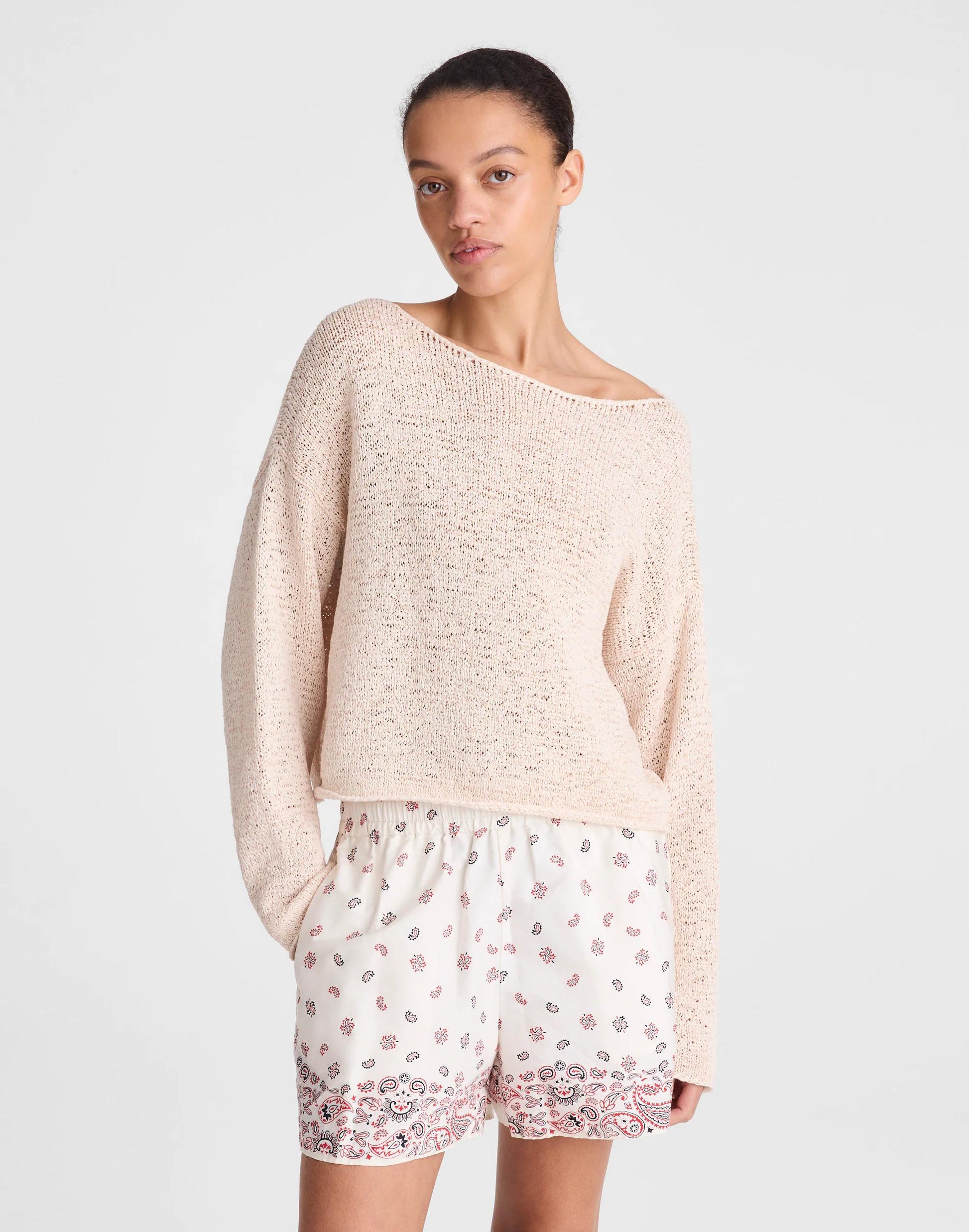 Madewell Boatneck Pullover Sweater Oatly