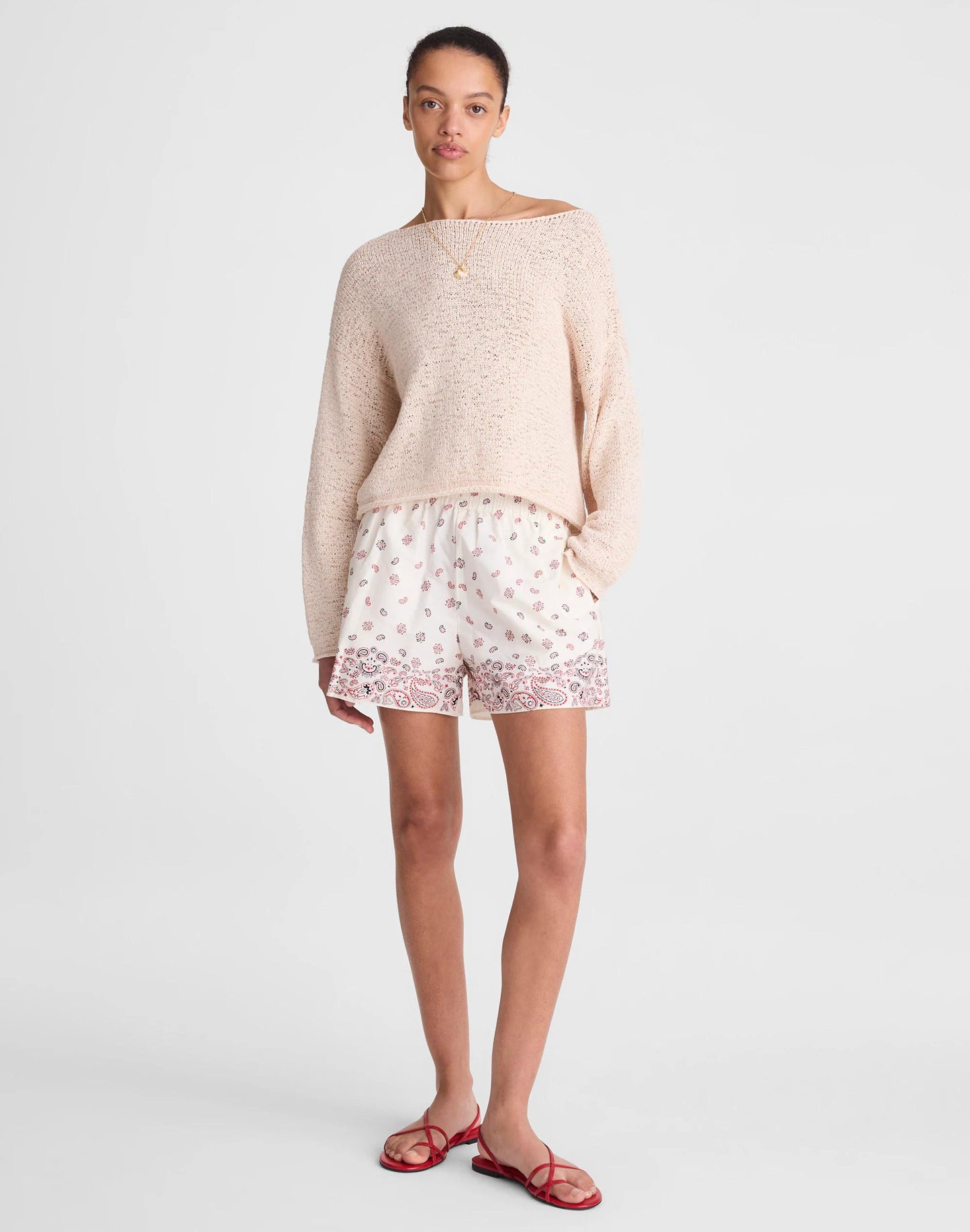 Madewell Boatneck Pullover Sweater Oatly