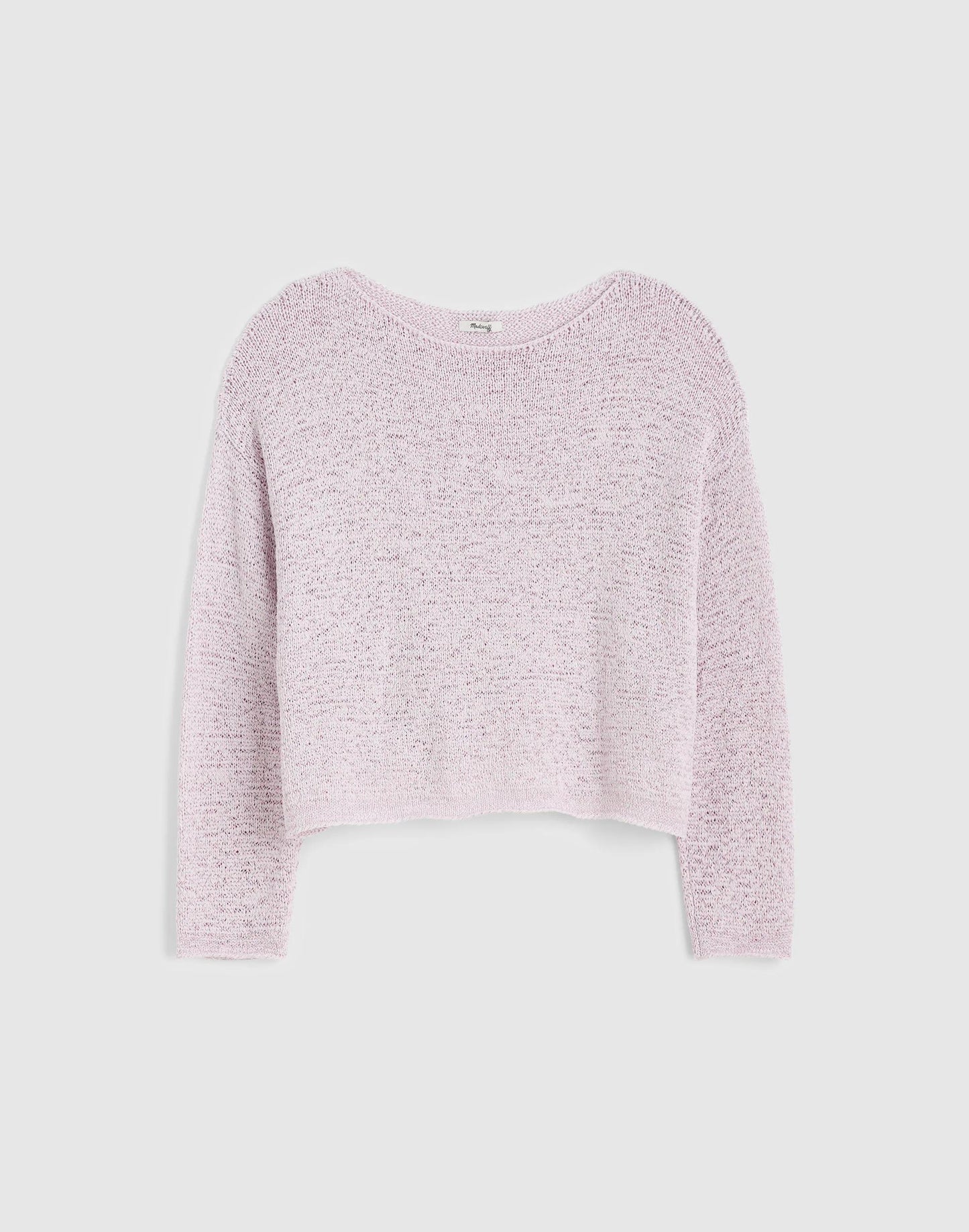 Madewell Boatneck Pullover Sweater Marble Lilac