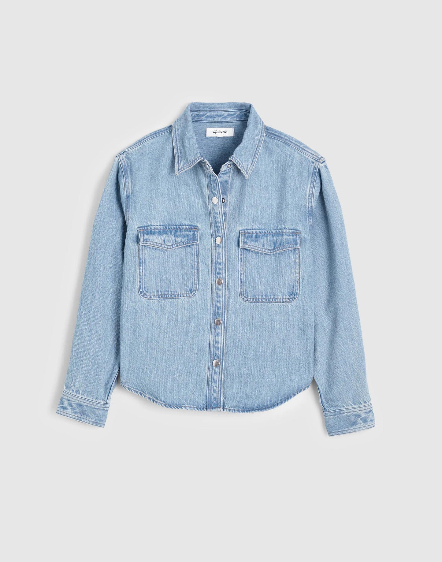 Madewell Airy Denim Relaxed Shirt-Jacket Faded Horizon Wash
