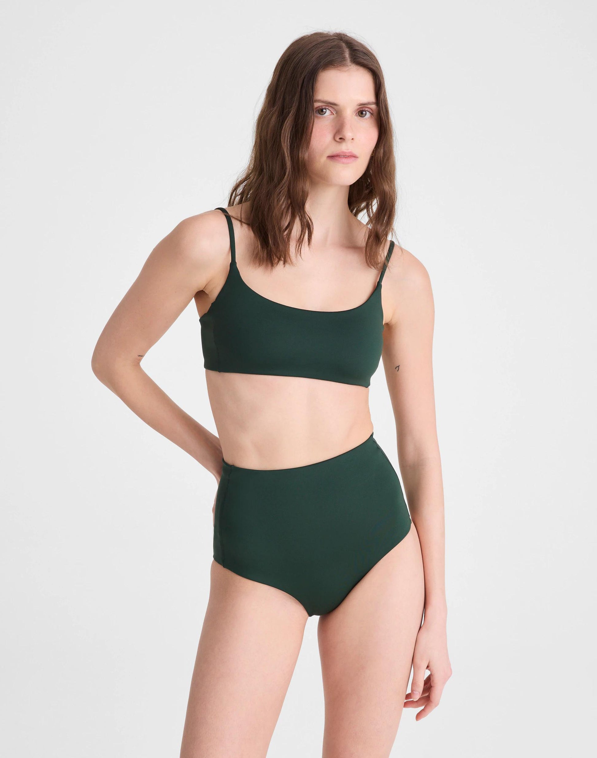 Madewell Left On Friday Pool Days Bikini Top Palm