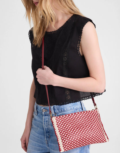 Madewell The Signature Woven Crossbody Pouch Juniper Berry Multi