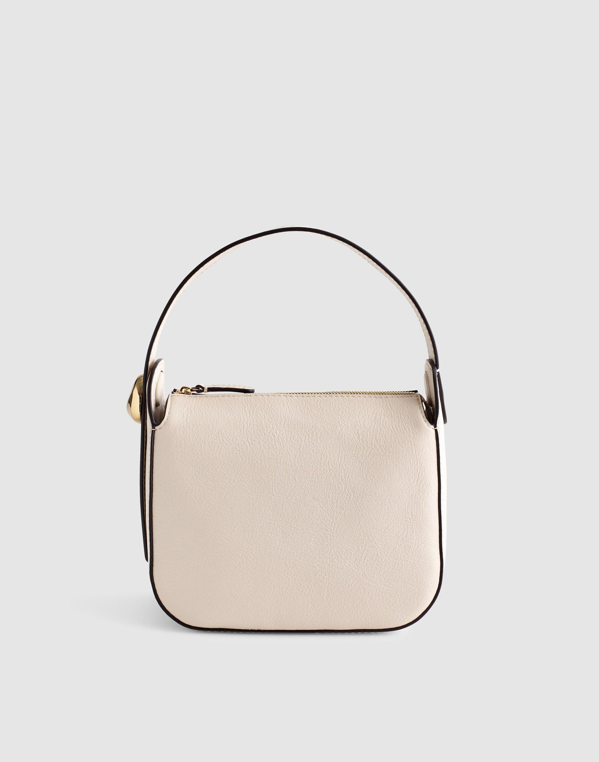 Madewell The Sculpted Metal Wristlet Bag Vintage Muslin