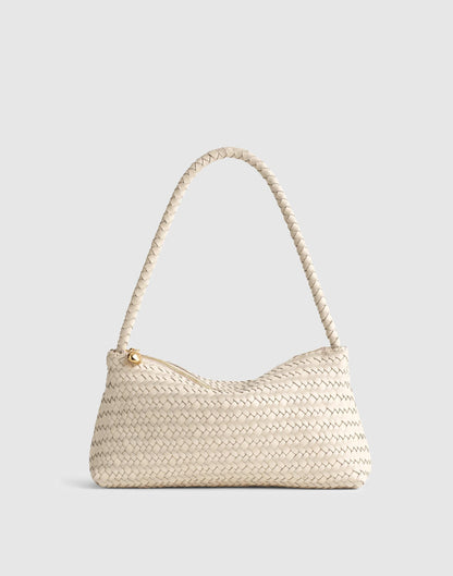 Madewell The Signature Woven Mini Zip Shoulder Bag Vintage Muslin