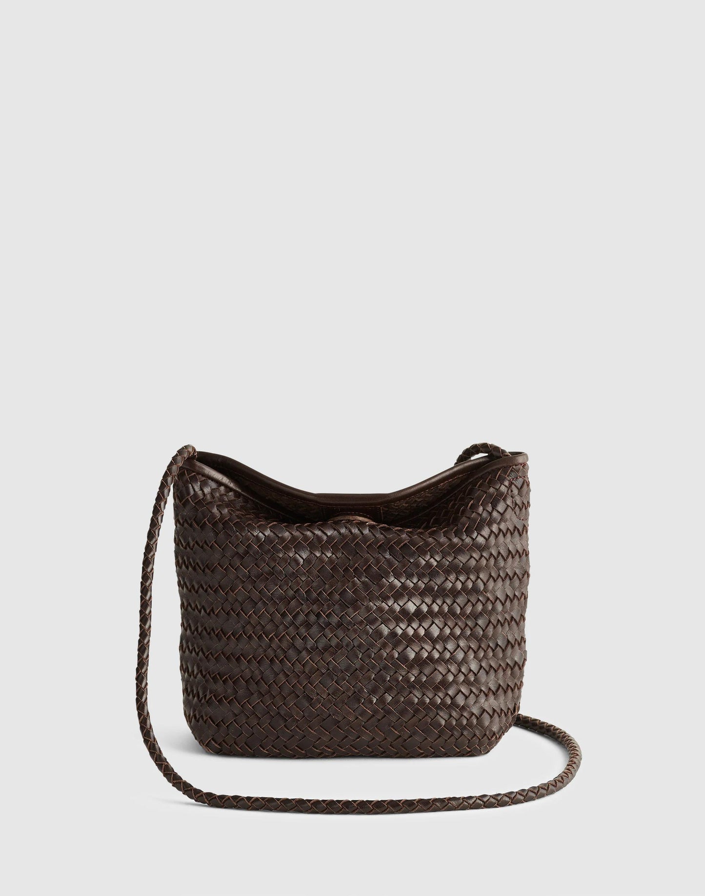Madewell The Signature Woven Crossbody Bag Coffee Bean