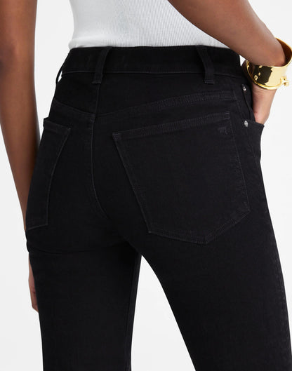 Madewell The Tall Longline Straight Jean Black Frost