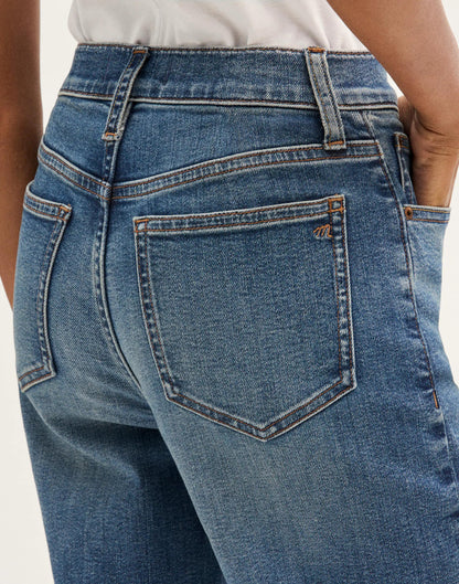 Madewell The Wide-Leg Jean in Super Stretch Denim Sunnyside Wash