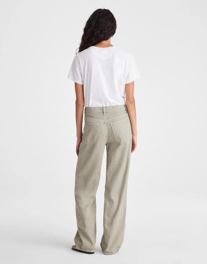 Madewell The Perfect Vintage Wide-Leg Jean in Airy Denim Chateau Olive