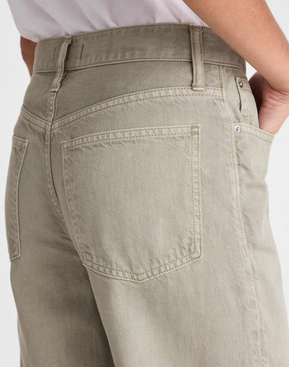 Madewell The Perfect Vintage Wide-Leg Jean in Airy Denim Chateau Olive